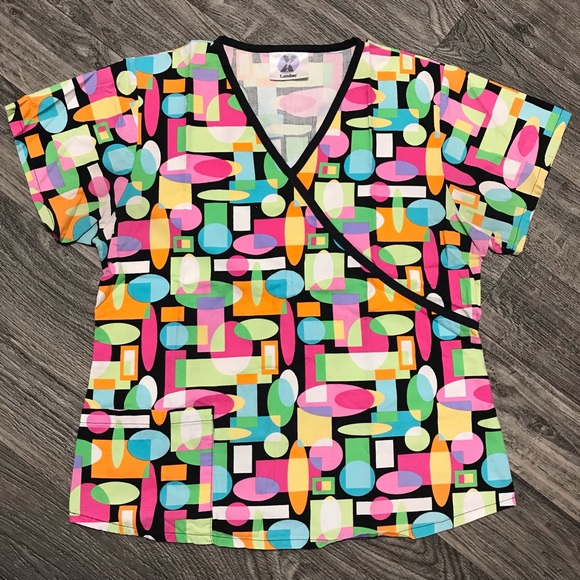 Women’s V-neck scrub top by Landau - Picture 1 of 5